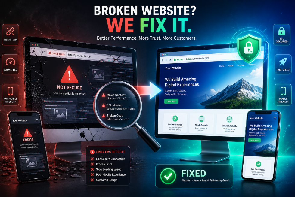 The "Broken Website" Method: How to Find Web Design Clients in 2026