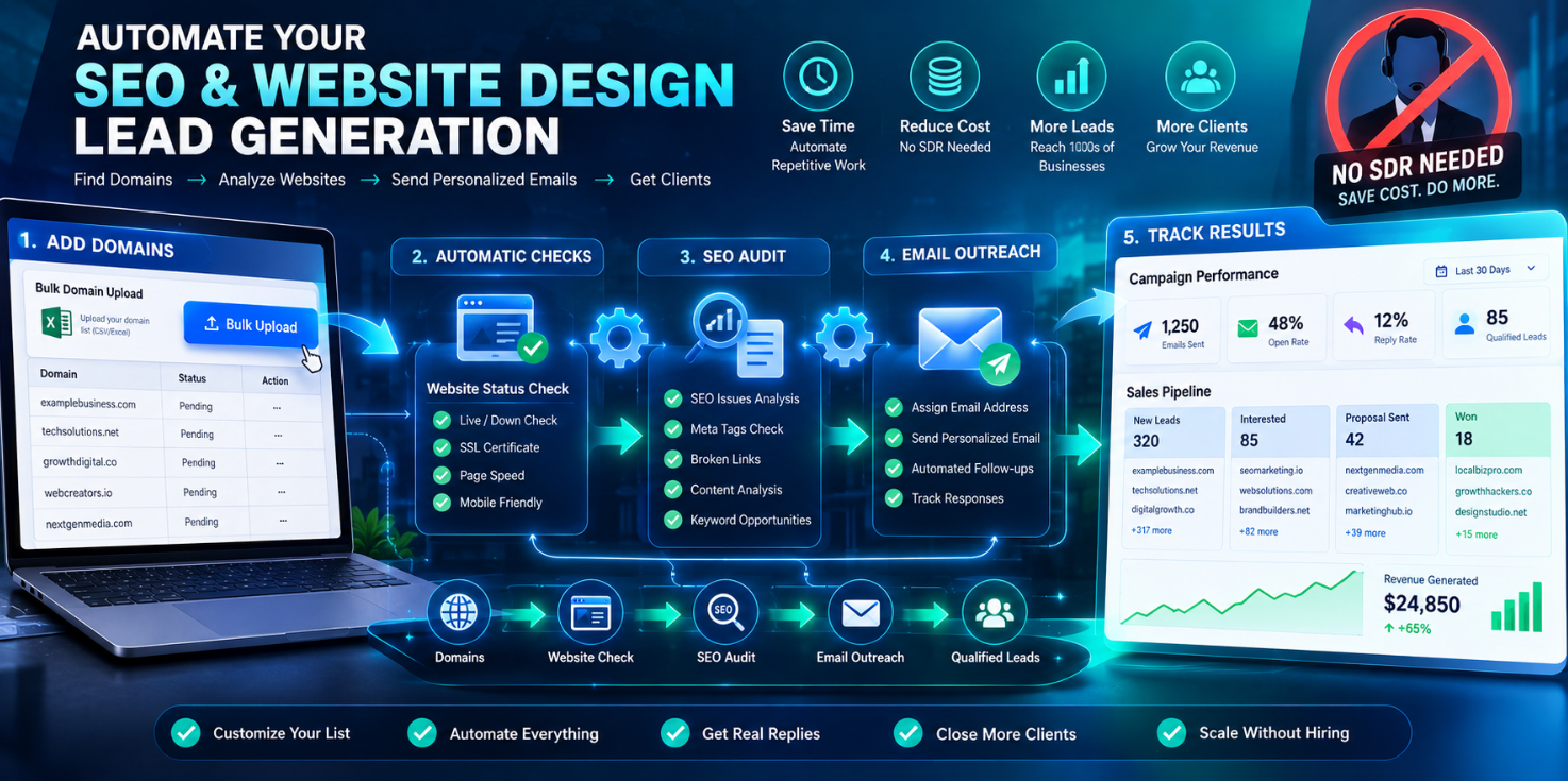 How to Automate Web Design Lead Generation (Without Hiring an SDR)